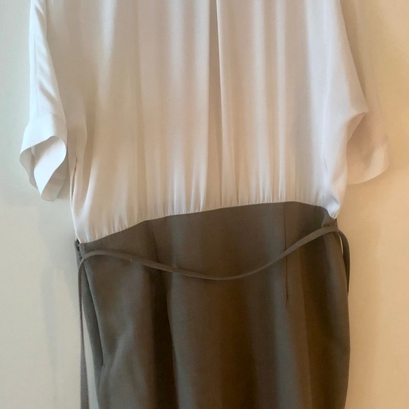 Ann Taylor Tan and White Dress - Picture 5 of 5